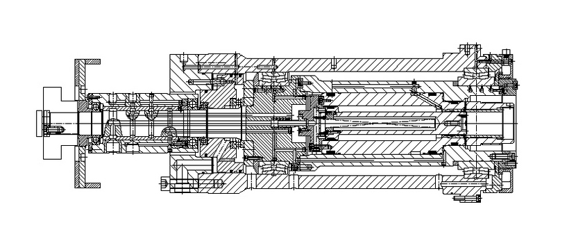 Arbeitsspindel für eine Reibschweißmaschine